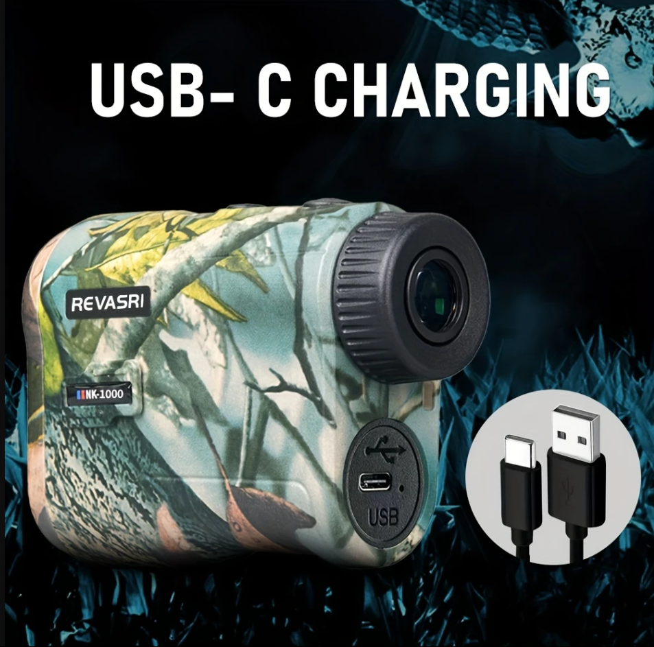 Revasri NK-1000 camouflage rangefinder USB-C charging